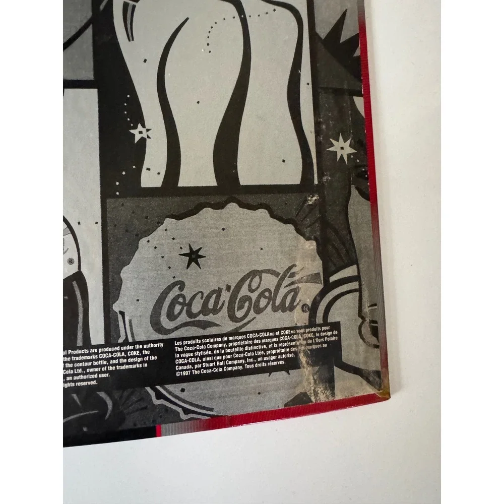 Vintage 1997 Coca-Cola Polar Bear 1.5 Inch Ring Binders Set of 2 Stuart Hall